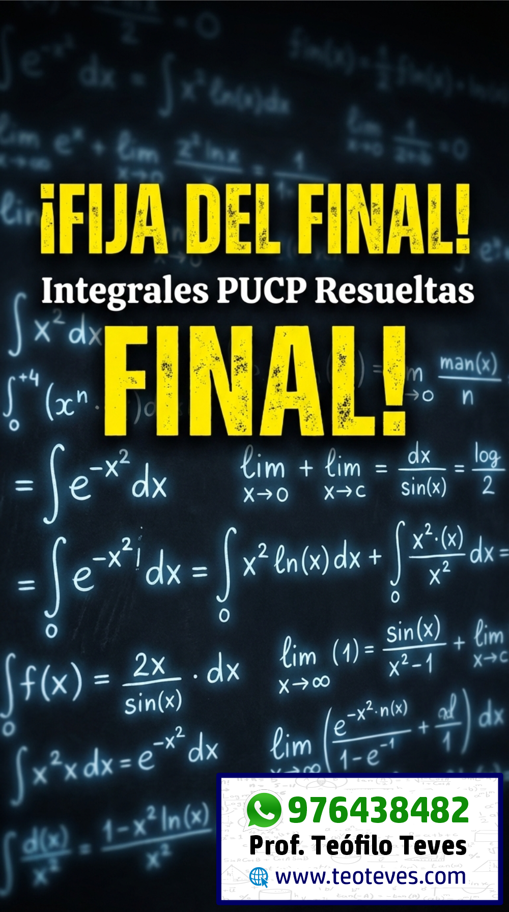 Solucionario del Examen Final Matemática para Economía y Finanzas 1 PUCP – Integrales Resueltas
